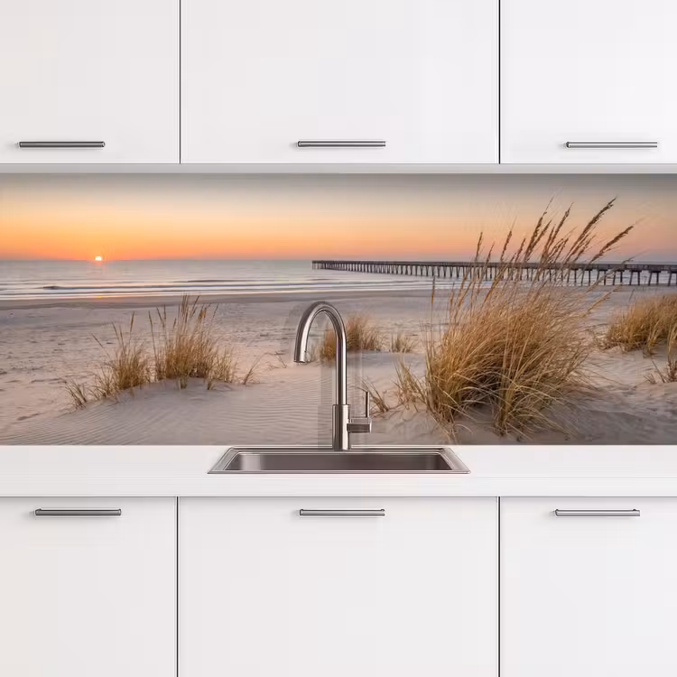 Schienale cucina - Molo - Tramonto - Spiaggia — 4