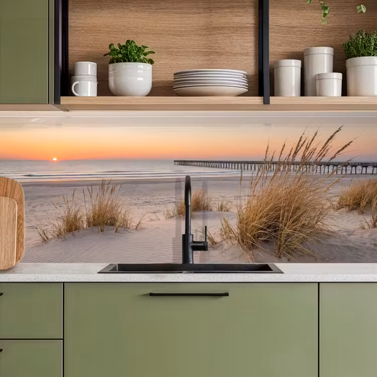 Schienale cucina - Molo - Tramonto - Spiaggia — 8
