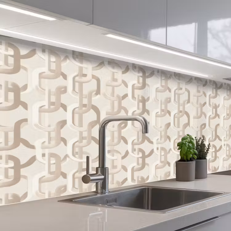 Schienale cucina - Motivo - Astratto - Beige — 2