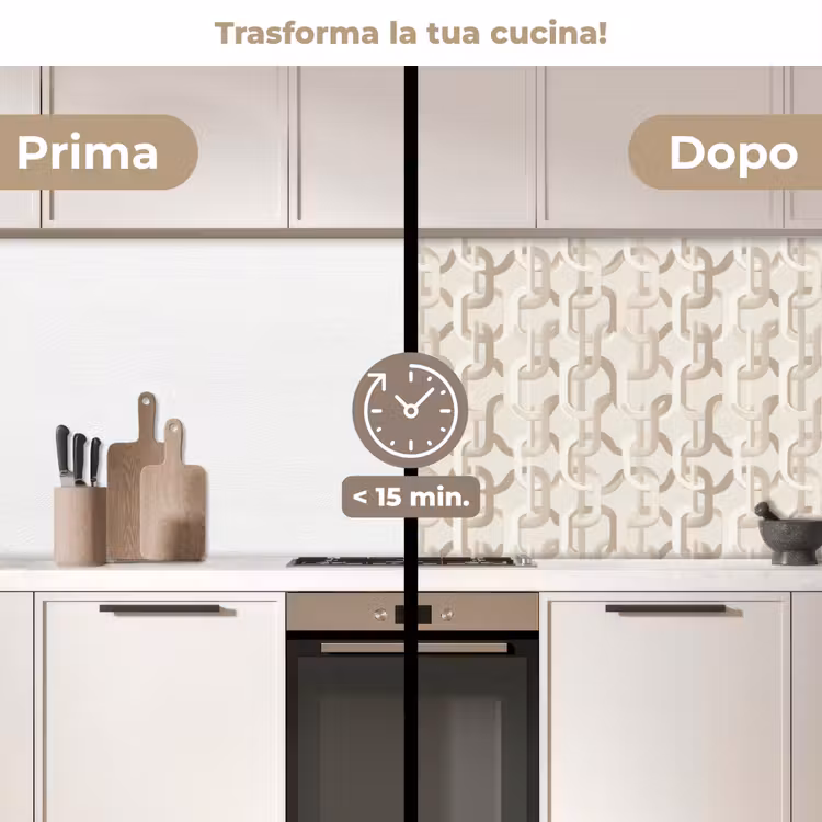 Schienale cucina - Motivo - Astratto - Beige — 3