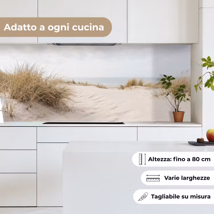 Schienale cucina - Nuvole - Paesaggio dunale - Sabbia — 7