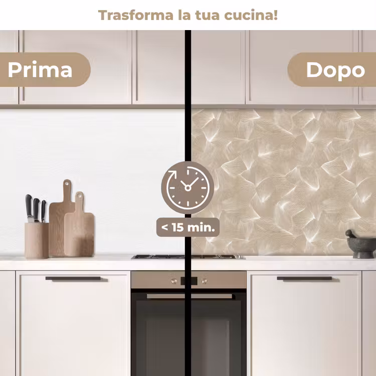 Schienale cucina - Organico - Struttura - Beige — 3