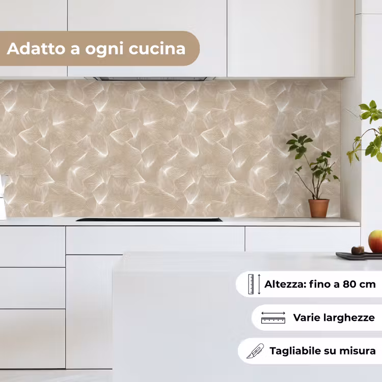 Schienale cucina - Organico - Struttura - Beige — 7