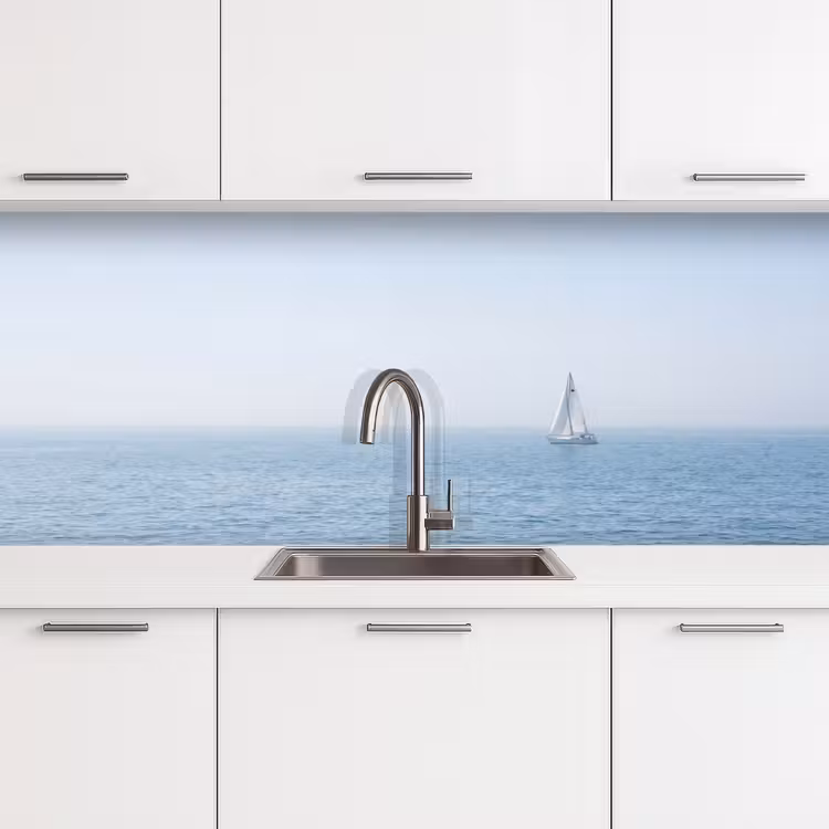 Schienale cucina - Orizzonte - Barca a vela - Mare — 4