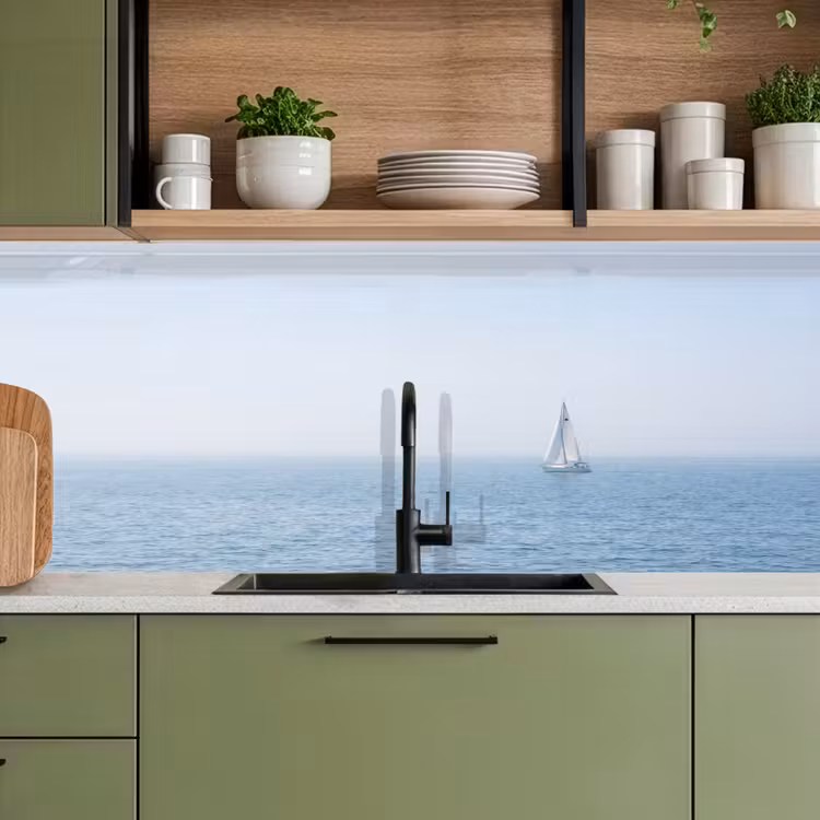 Schienale cucina - Orizzonte - Barca a vela - Mare — 8
