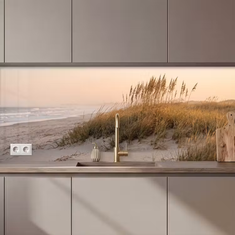 Schienale cucina - Paesaggio dunale - Tramonto - Spiaggia — 1