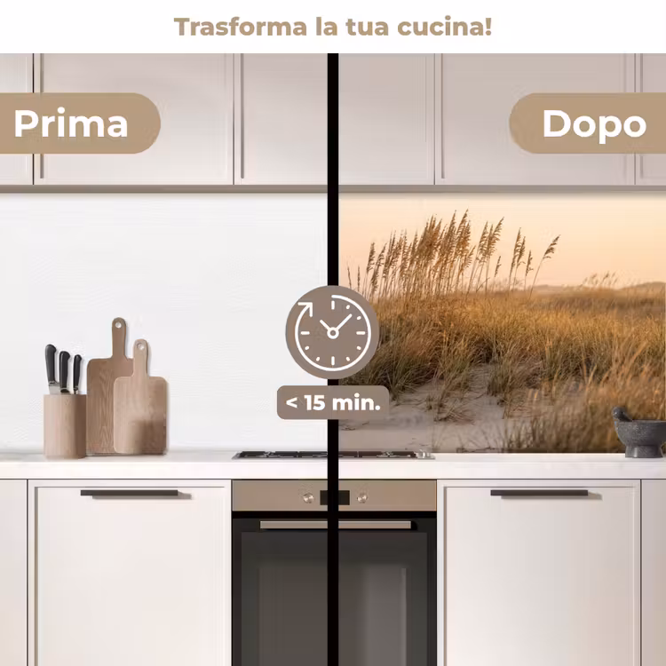 Schienale cucina - Paesaggio dunale - Tramonto - Spiaggia — 3