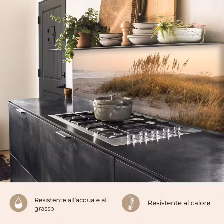 Schienale cucina - Paesaggio dunale - Tramonto - Spiaggia — 5