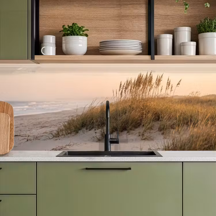 Schienale cucina - Paesaggio dunale - Tramonto - Spiaggia — 8