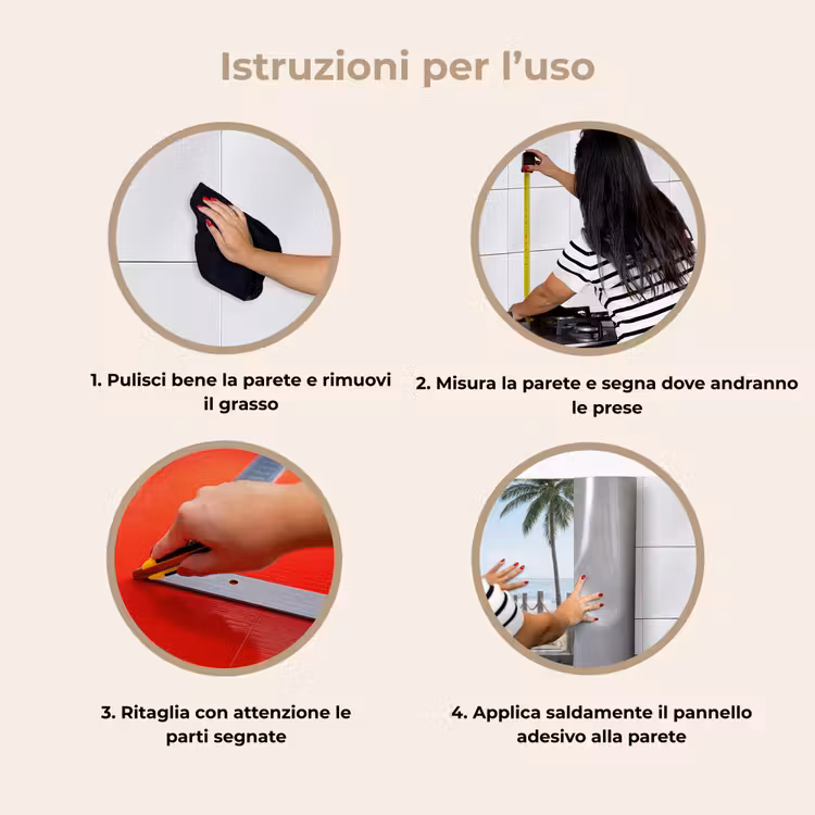 Schienale cucina - Palme - Sentiero - Orizzonte — 9