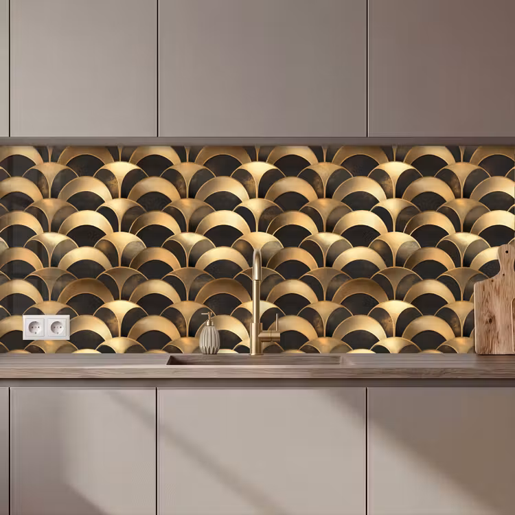 Schienale cucina - Scale - Struttura - Oro — 1