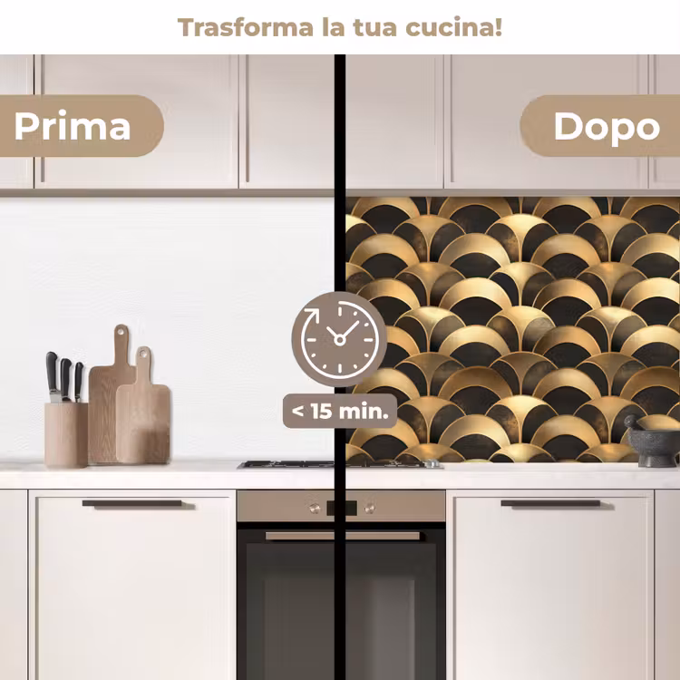 Schienale cucina - Scale - Struttura - Oro — 3