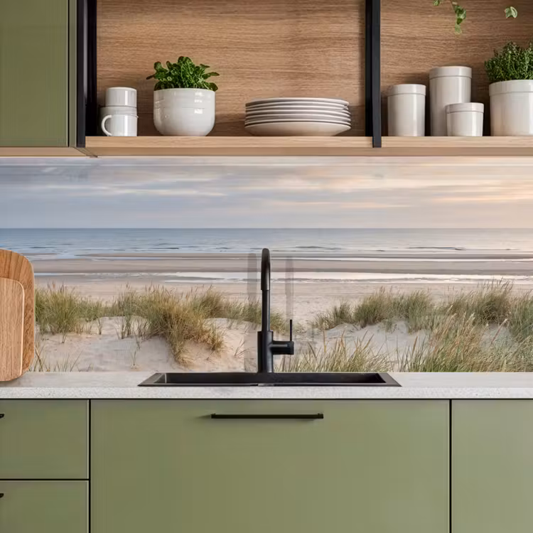 Schienale cucina - Spiaggia sabbiosa - Nuvoloso - Dune — 8
