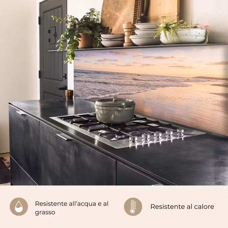 Schienale cucina - Spiaggia - Surf - Nuvole — 5