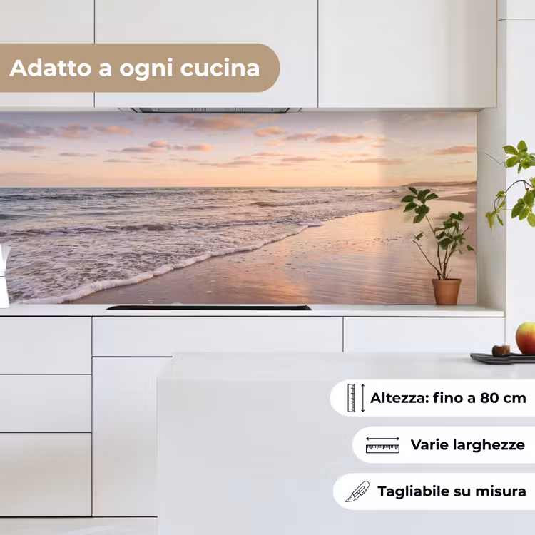 Schienale cucina - Spiaggia - Surf - Nuvole — 7