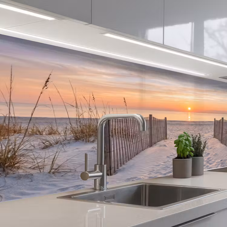 Schienale cucina - Tramonto - Spiaggia - Sabbia — 2