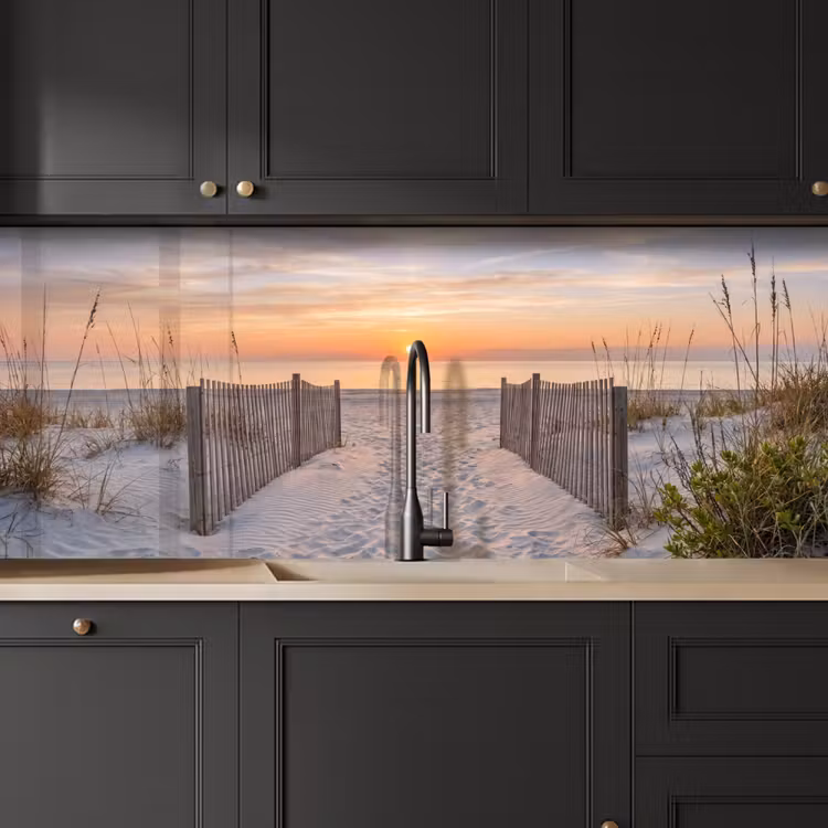 Schienale cucina - Tramonto - Spiaggia - Sabbia — 6