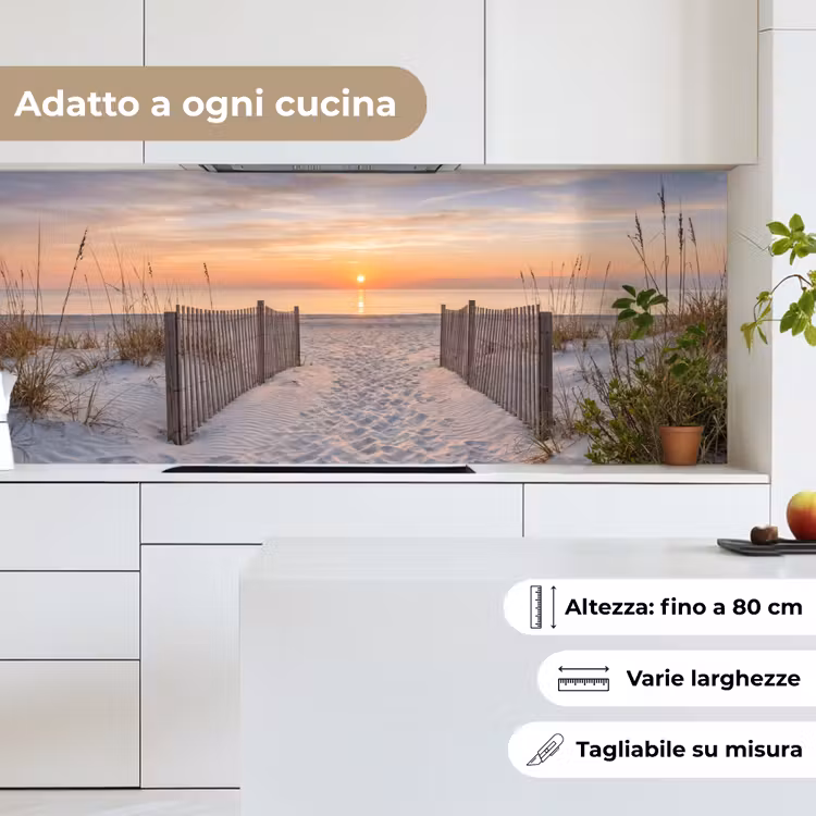 Schienale cucina - Tramonto - Spiaggia - Sabbia — 7