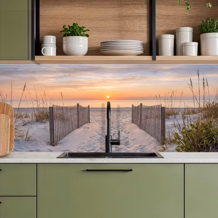 Schienale cucina - Tramonto - Spiaggia - Sabbia — 8