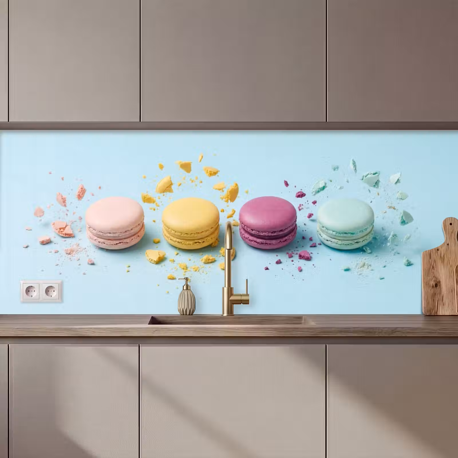 Schienale cucina - Macaron - Colorati - Pastello — 1