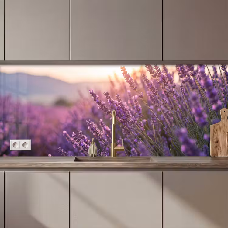 Schienale cucina - Lavanda - Viola - Luce solare — 1
