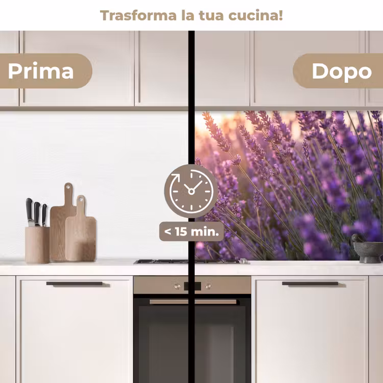 Schienale cucina - Lavanda - Viola - Luce solare — 3