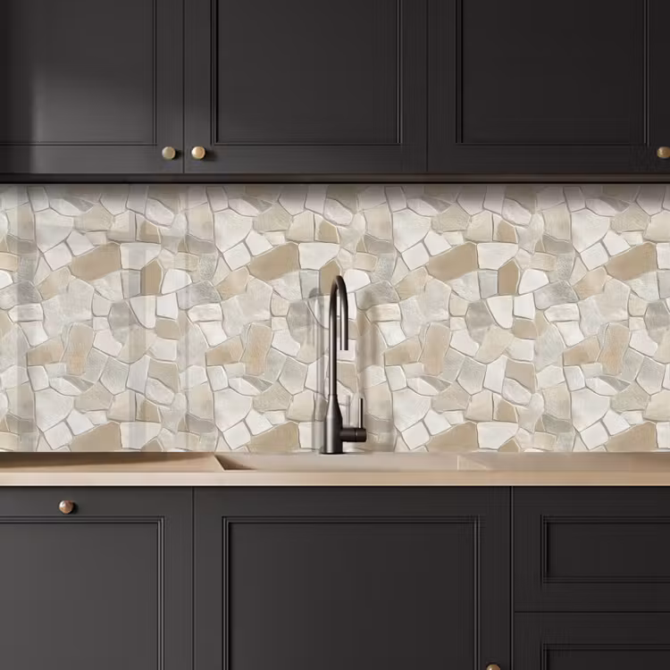 Schienale cucina - Mosaico - Pietre - Beige — 6
