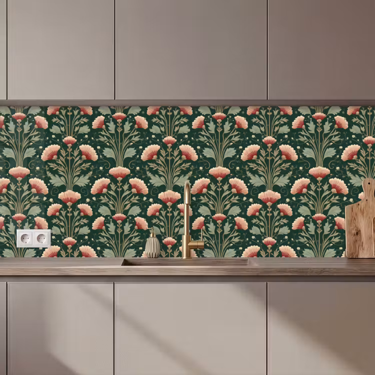 Schienale cucina - Motivo - Botanico - Colorato — 1