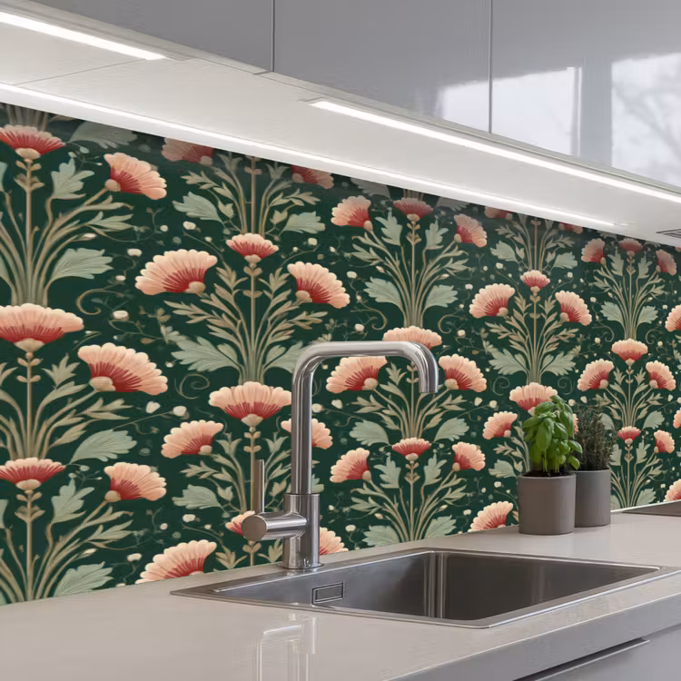 Schienale cucina - Motivo - Botanico - Colorato — 2