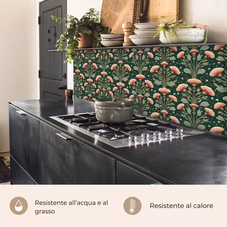 Schienale cucina - Motivo - Botanico - Colorato — 5