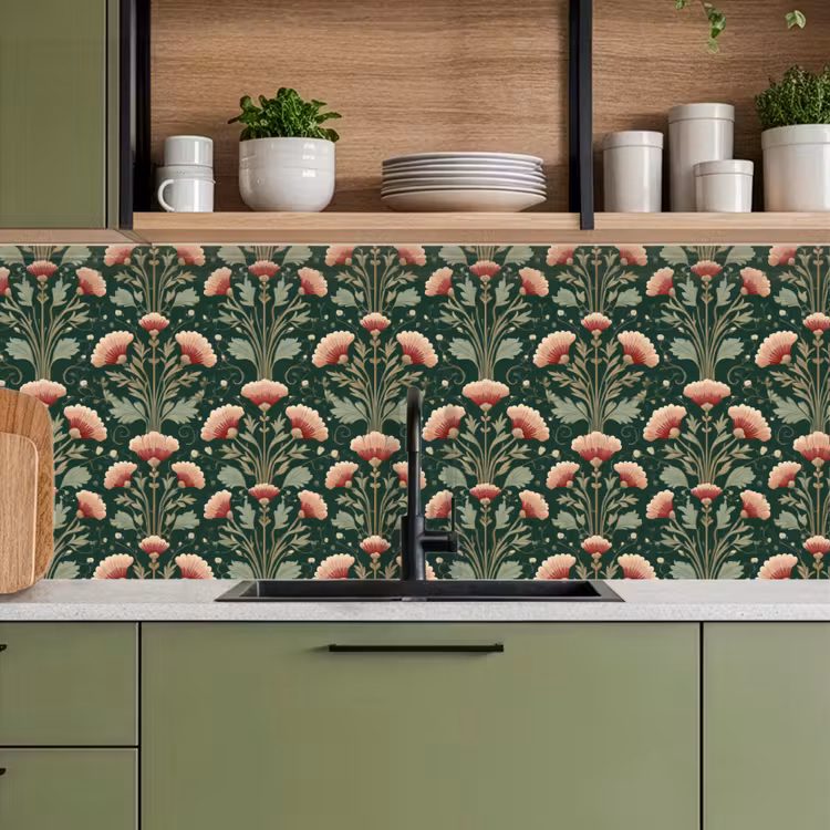 Schienale cucina - Motivo - Botanico - Colorato — 8