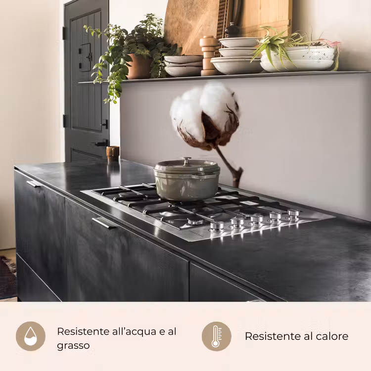 Schienale cucina - Pallone di cotone - Minimalista - Bianco — 5