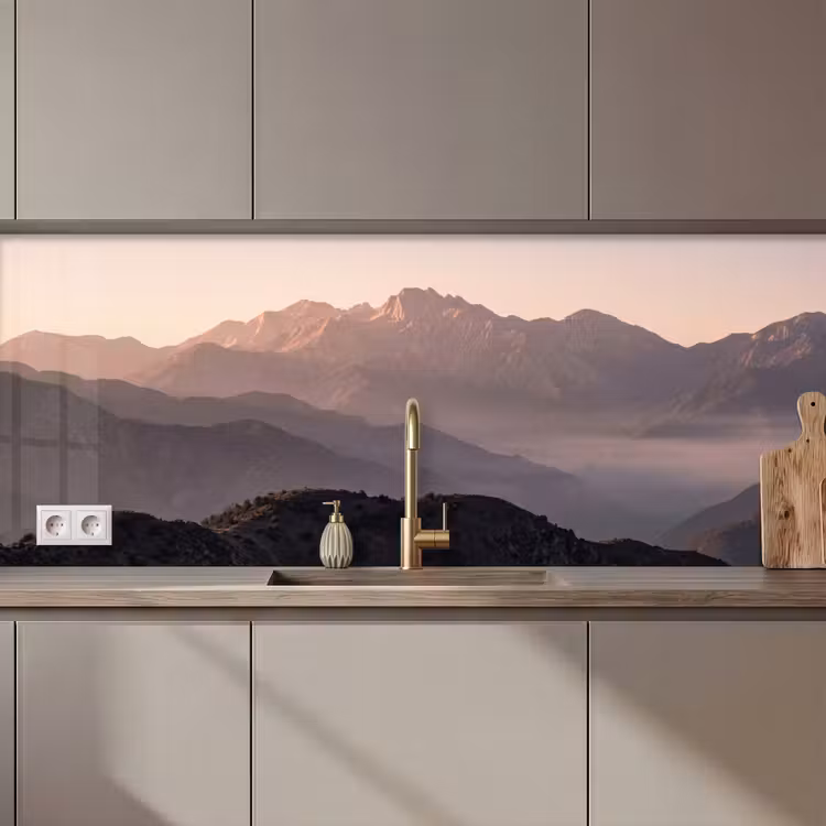 Schienale cucina - Panorama - Paesaggio - Montagne — 1