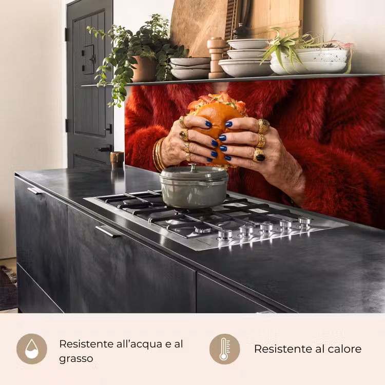 Schienale cucina - Roll - Pelliccia - Oro — 5