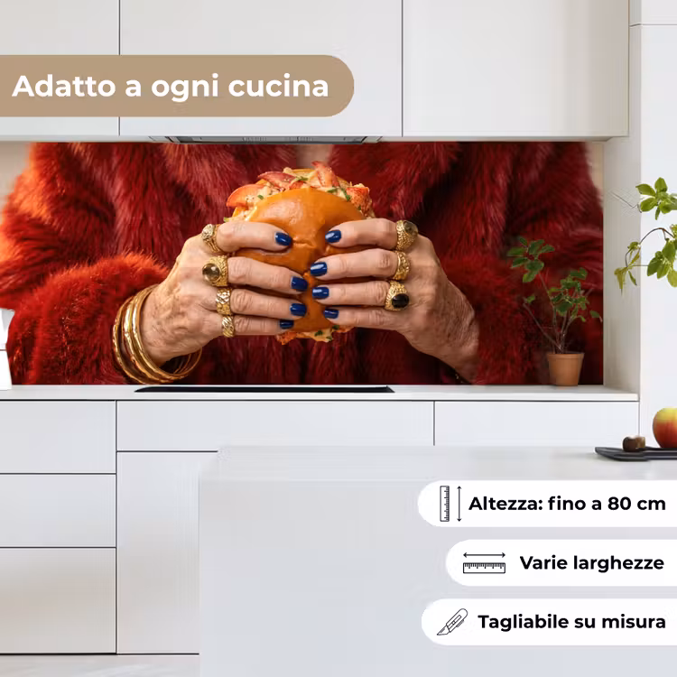 Schienale cucina - Roll - Pelliccia - Oro — 7