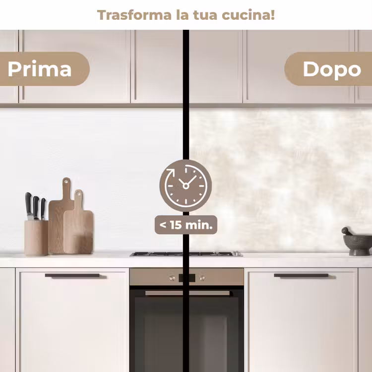 Schienale cucina - Sottile - Texture - Beige — 3