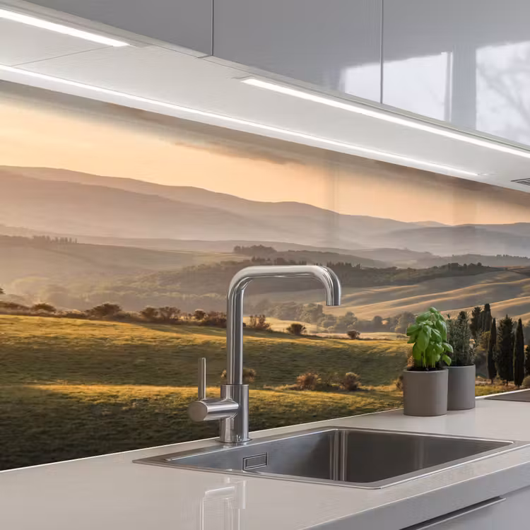 Schienale cucina - Toscana - Paesaggio - Colline — 2