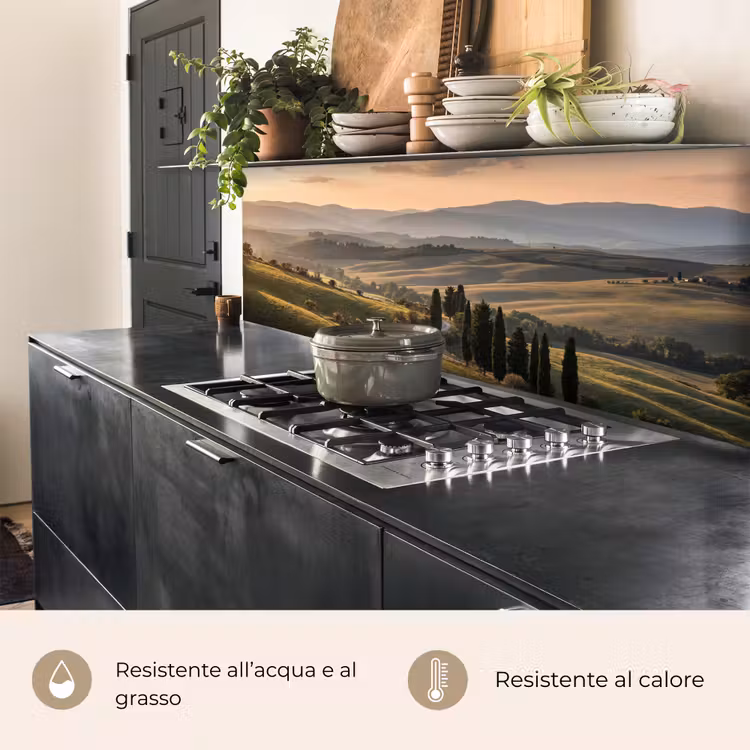 Schienale cucina - Toscana - Paesaggio - Colline — 5