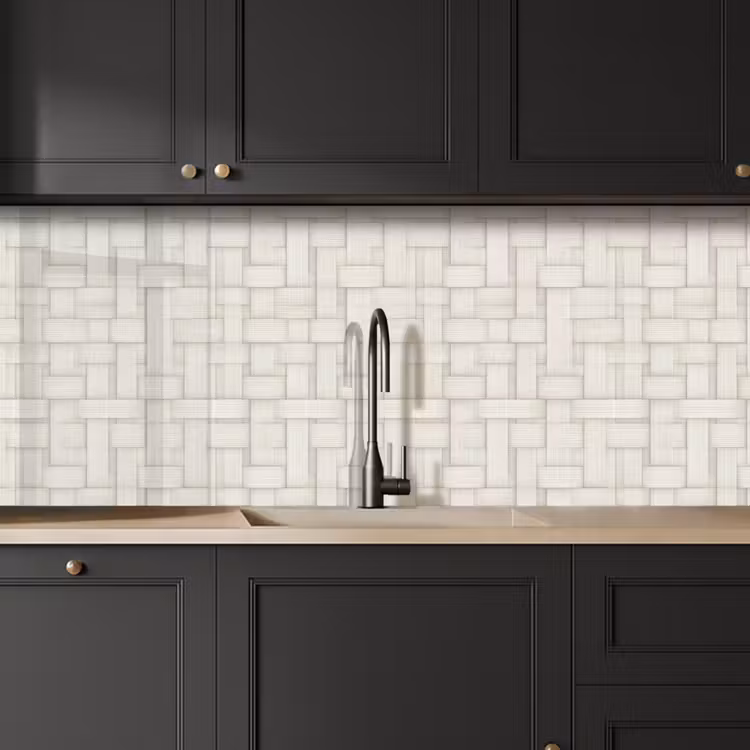 Schienale cucina - Vimini - Strisce - Beige — 6