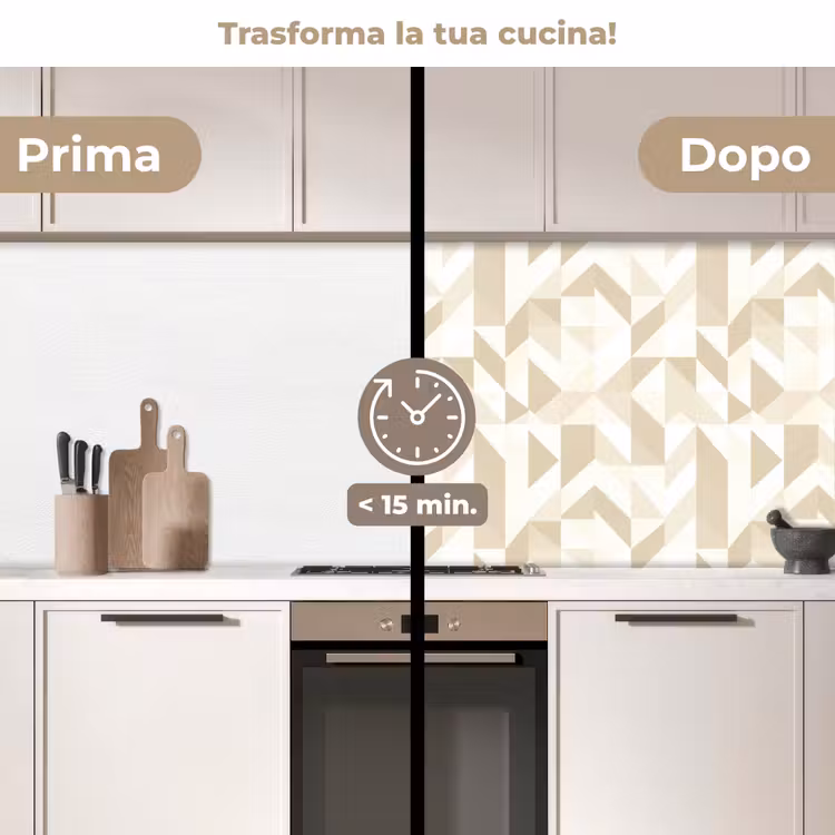Schienale cucina - Moderno - Astratto - Beige — 3
