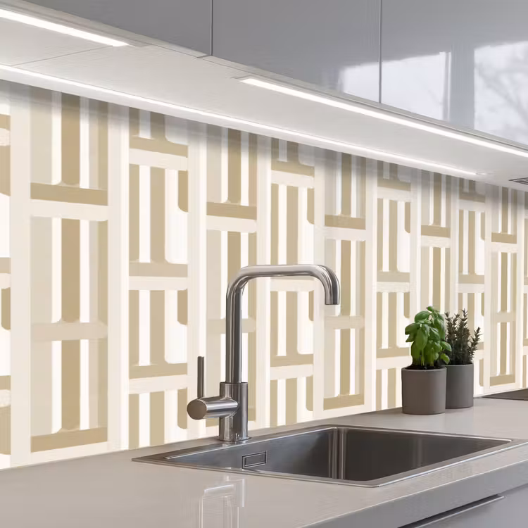 Schienale cucina - Moderno - Geometrico - Beige — 2