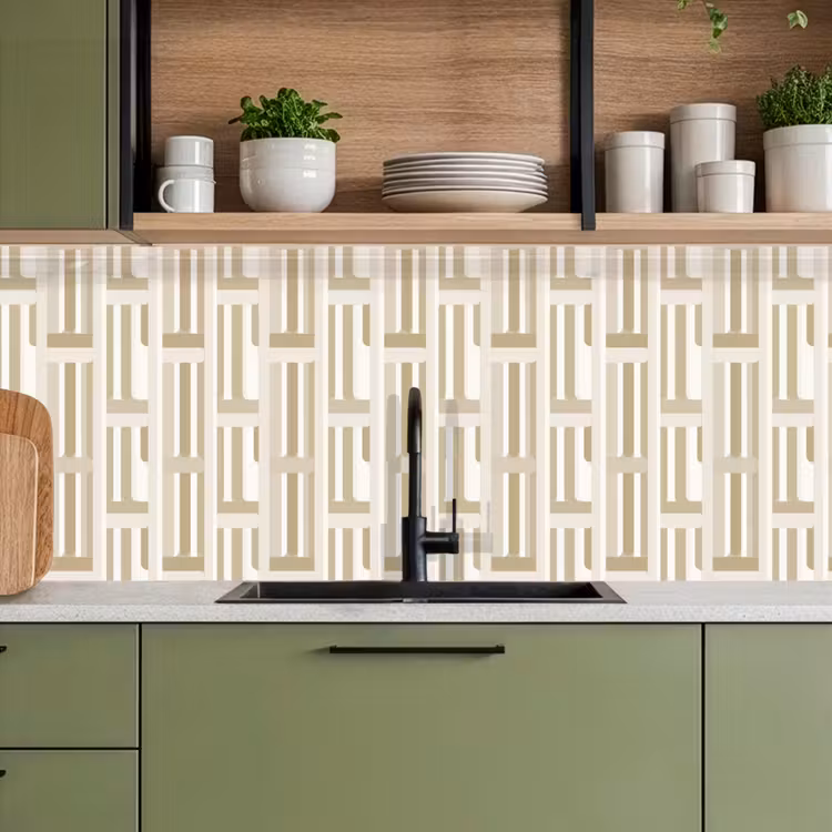 Schienale cucina - Moderno - Geometrico - Beige — 8