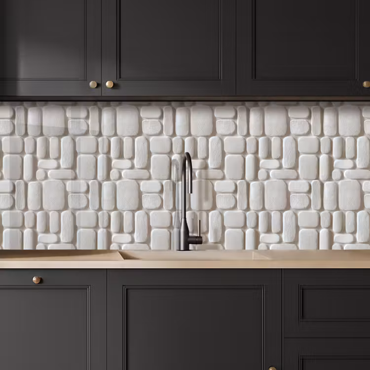 Schienale cucina - Rilievo - Struttura - Bianco — 6