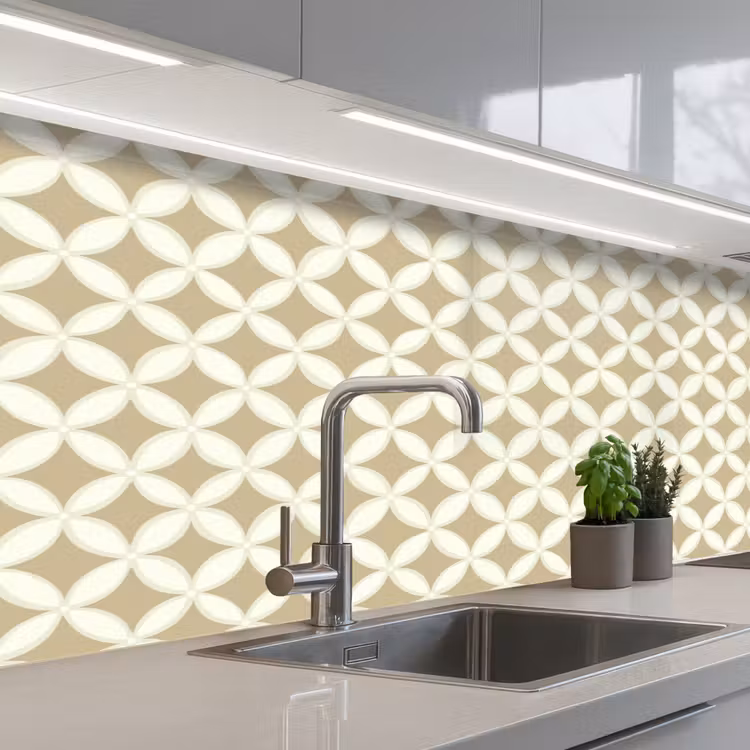 Schienale cucina - Simmetrico - Motivo - Beige — 2