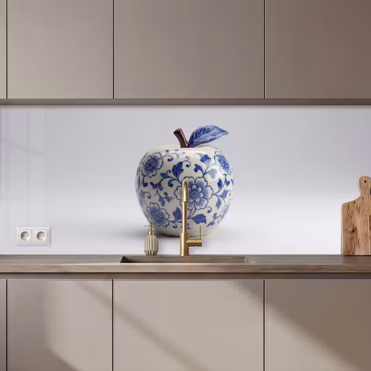 Schienale cucina - Mela - Blu - Classico — 1