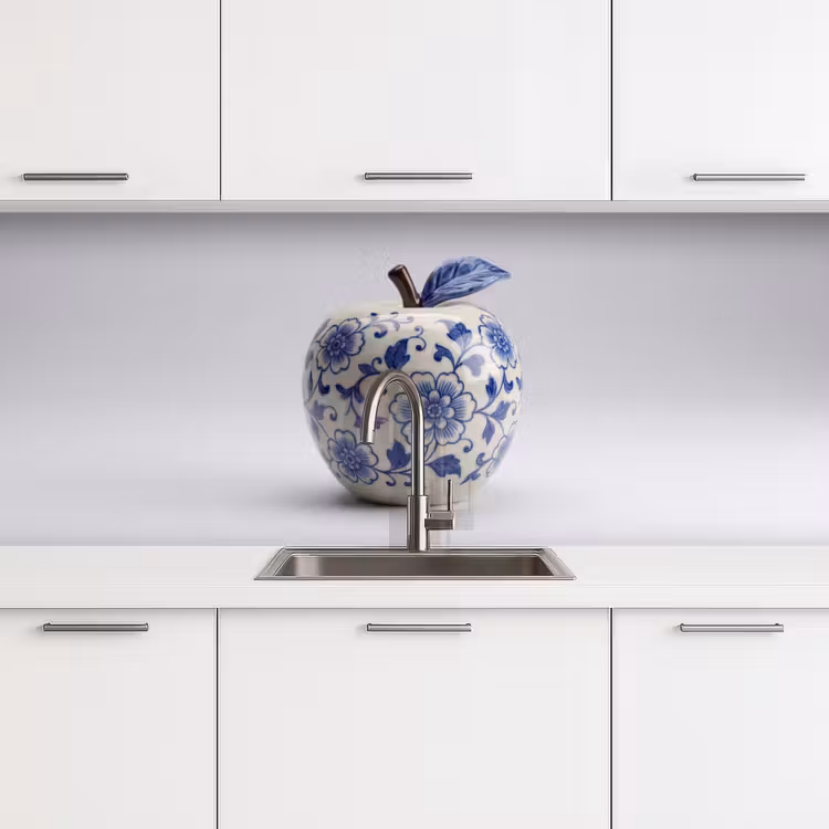 Schienale cucina - Mela - Blu - Classico — 4