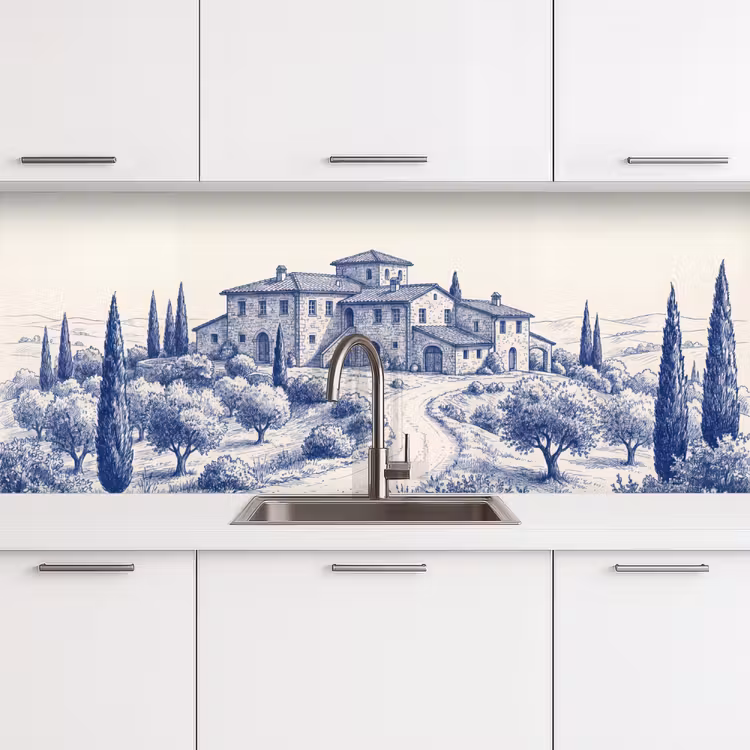 Schienale cucina - Rustico - Tenuta - Blu — 4