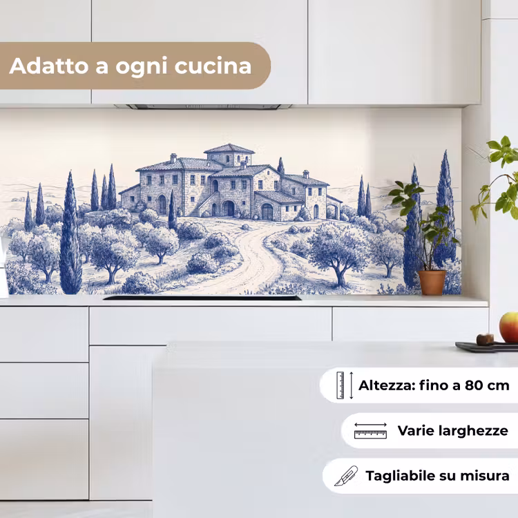 Schienale cucina - Rustico - Tenuta - Blu — 7