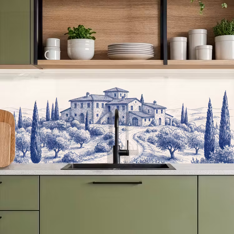 Schienale cucina - Rustico - Tenuta - Blu — 8