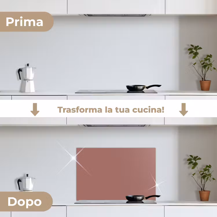 Paraschizzi cucina - Terracotta - Modelli - Rosa — 7